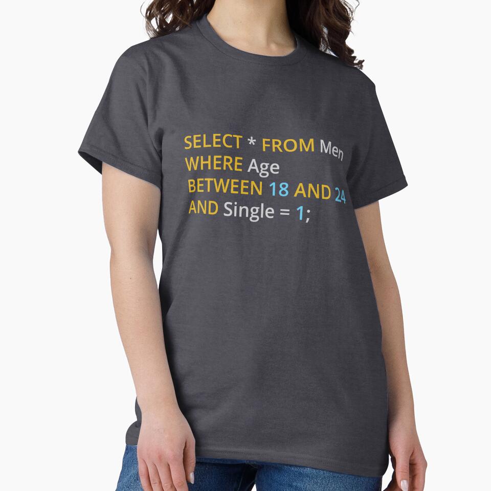 Dating Query v2 - Funny Programming Jokes - Dark Color by Programming Jokes