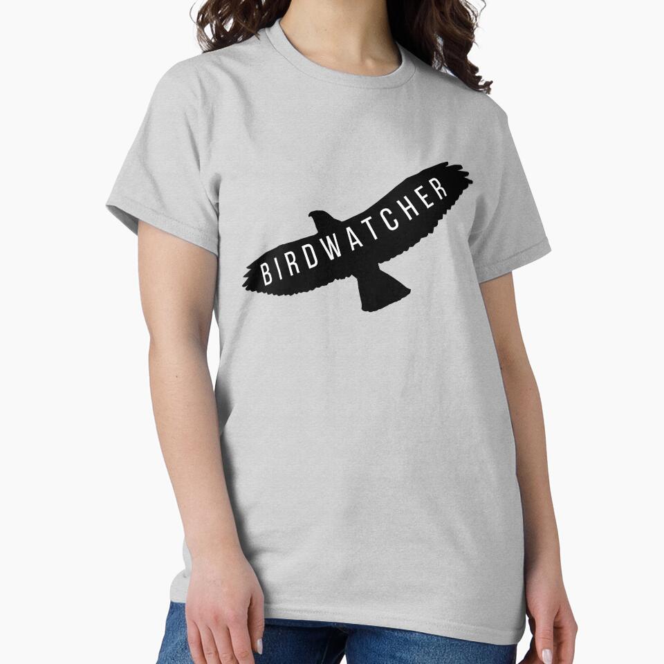 Birdwatcher bird art logo by TheWaterBirds