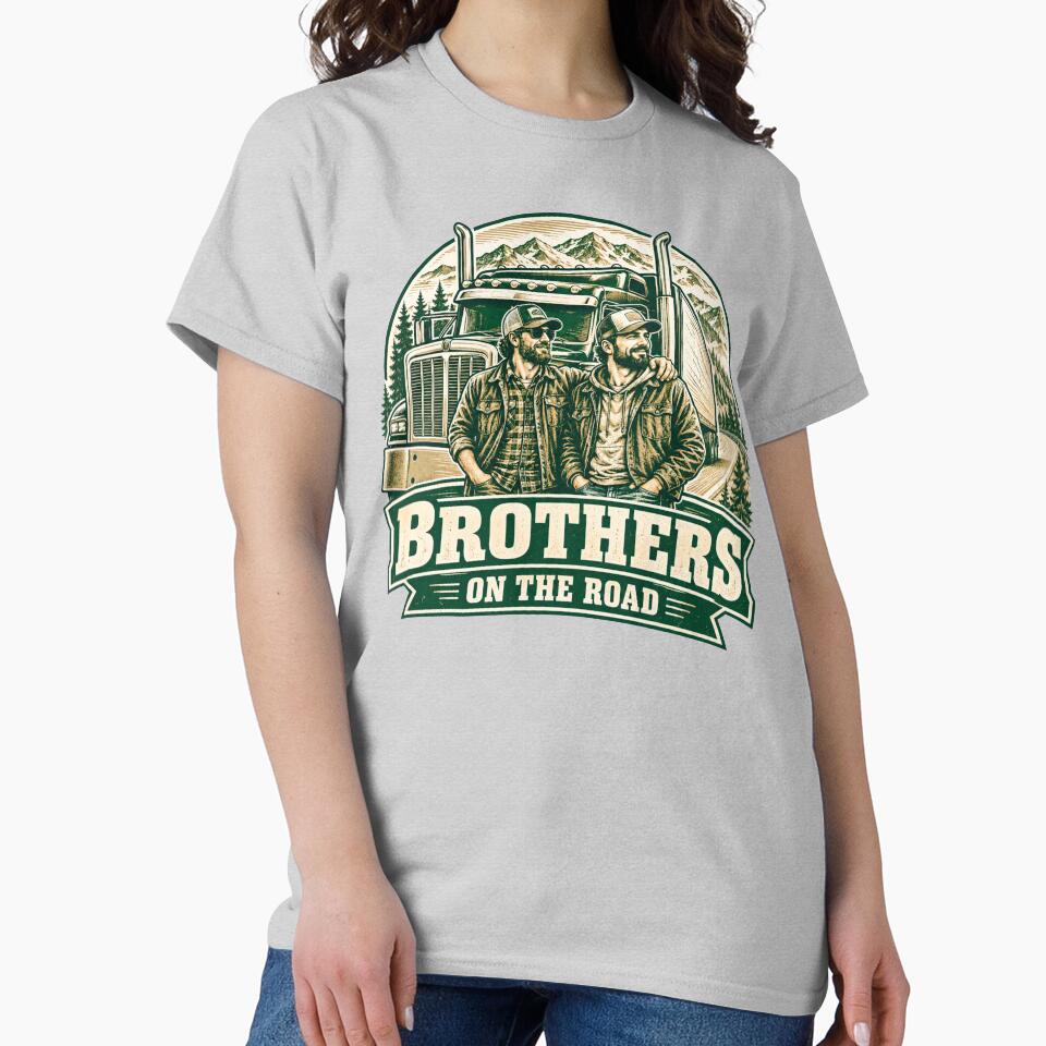 Brothers On The Road - Vintage Trucker by Haque Designs