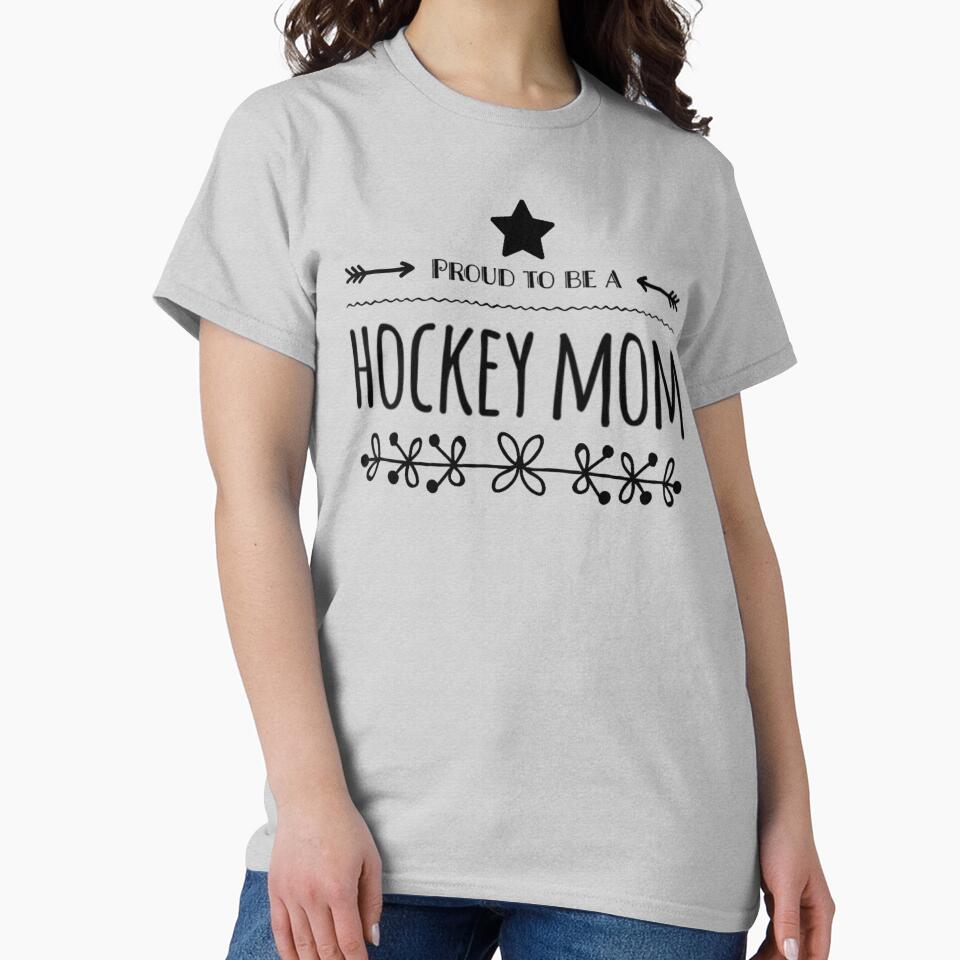 Proud to be a Hockey Mom Star and Arrow Design by prohockeylabs
