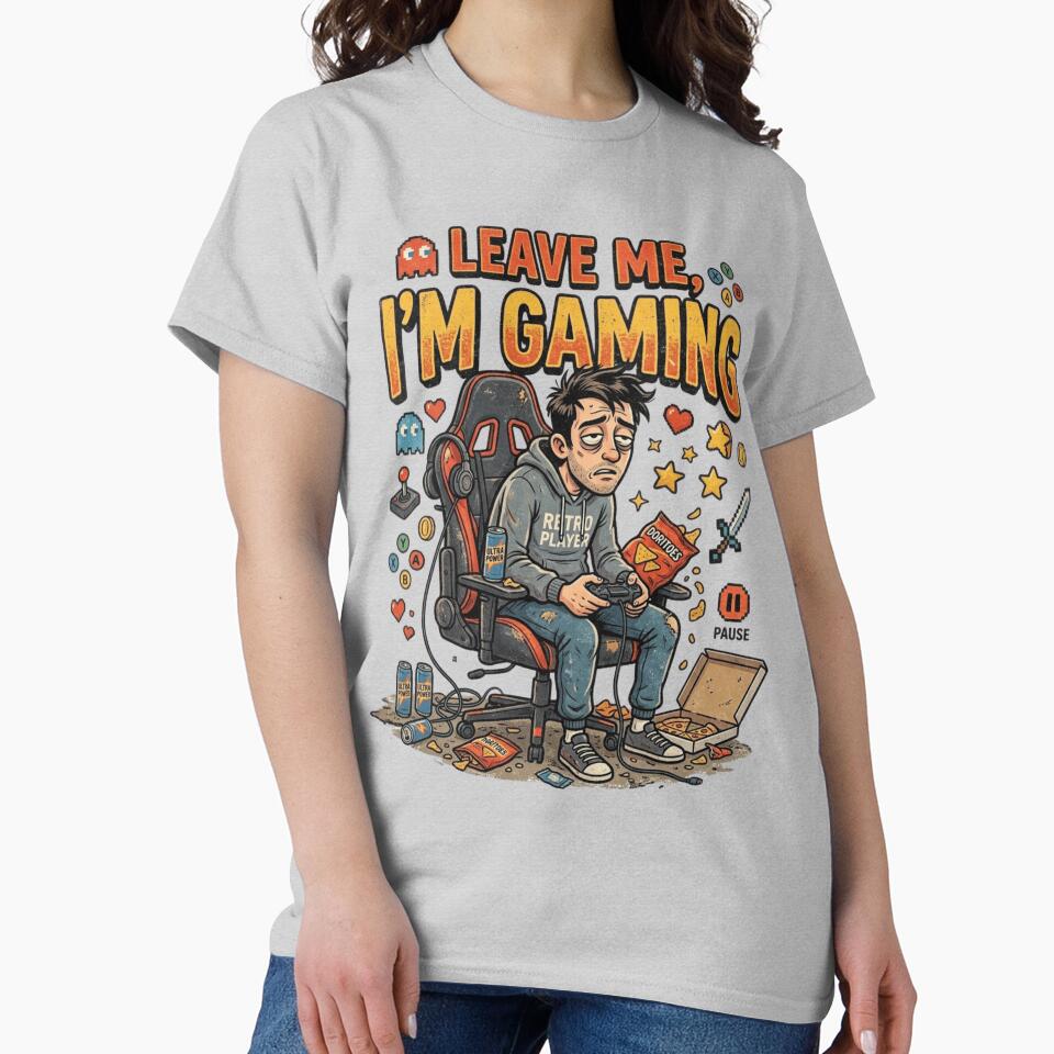 Leave Me I’m Gaming – Funny Gamer Quote Gaming Controller Design by RajDeals
