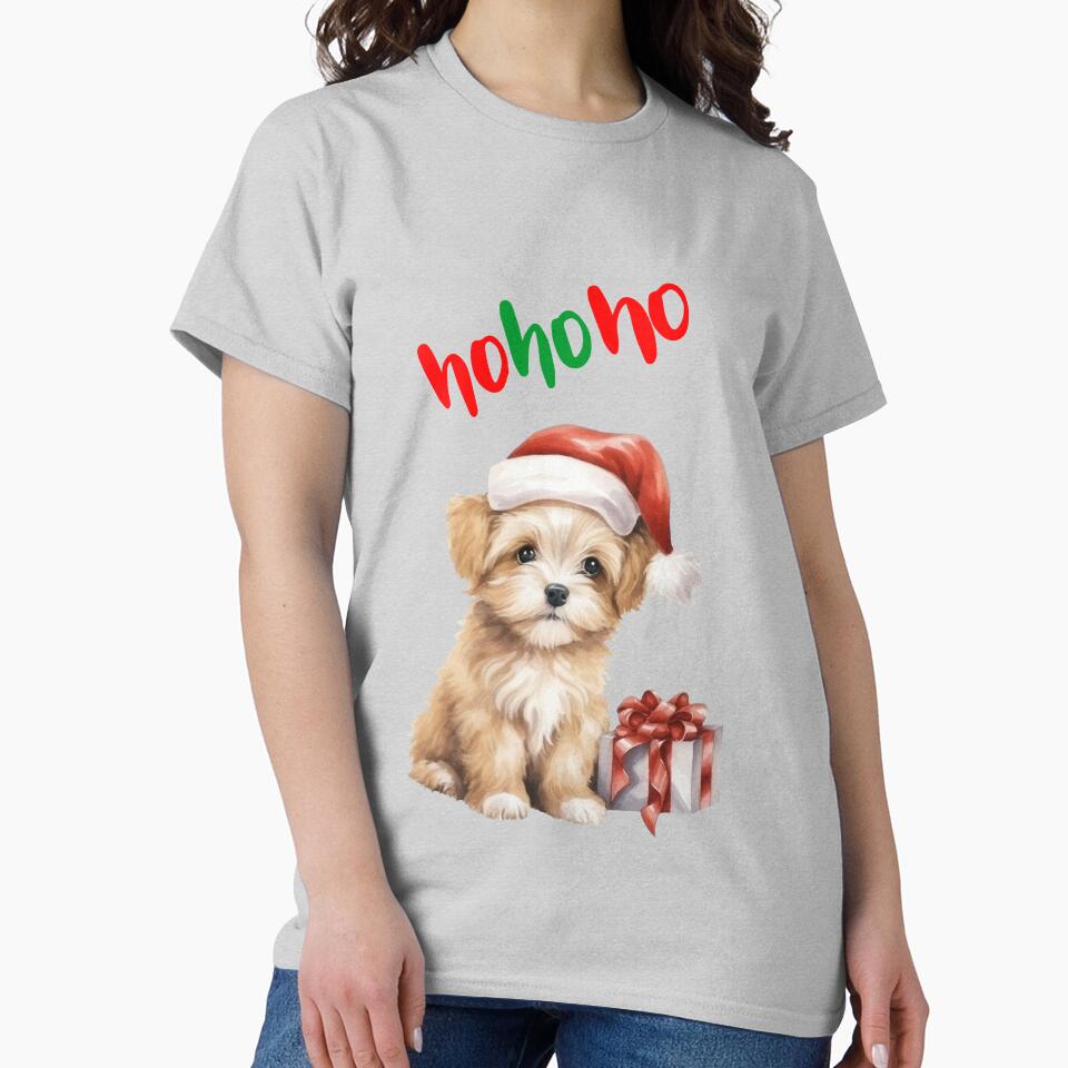 Christmas dog watercolor by amaria56