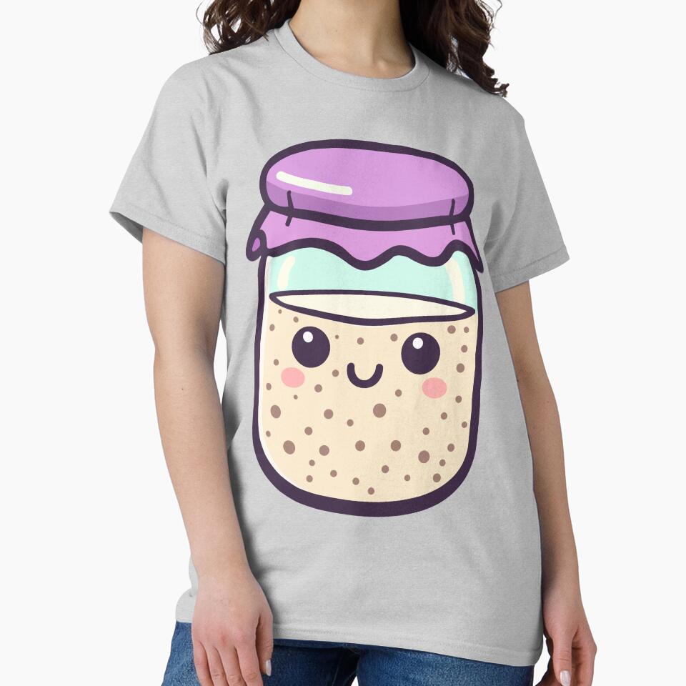 Purple Kawaii Sourdough Starter by BRU Design
