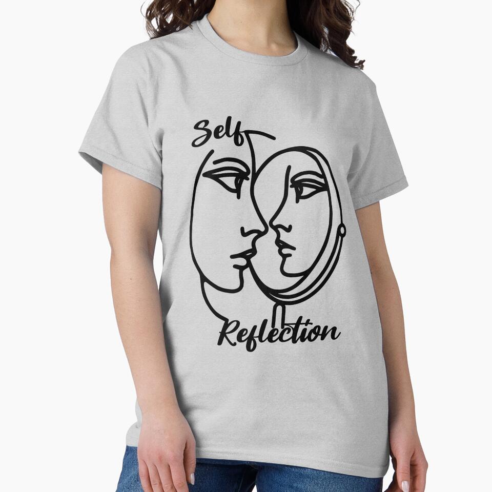Self Reflection,  motivational, self awareness by Tyloke-T-shirts