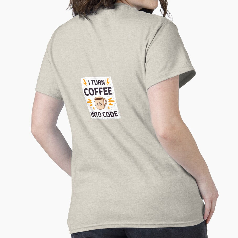 I Turn Coffee Into Code Funny Programmer Design by JunnuCreations