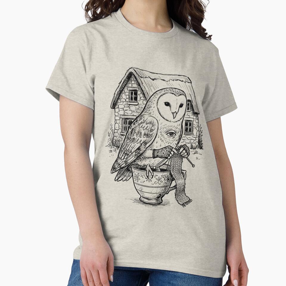 Elderberry Owl with Soft Human Hands - Cottage Magic by bapupa