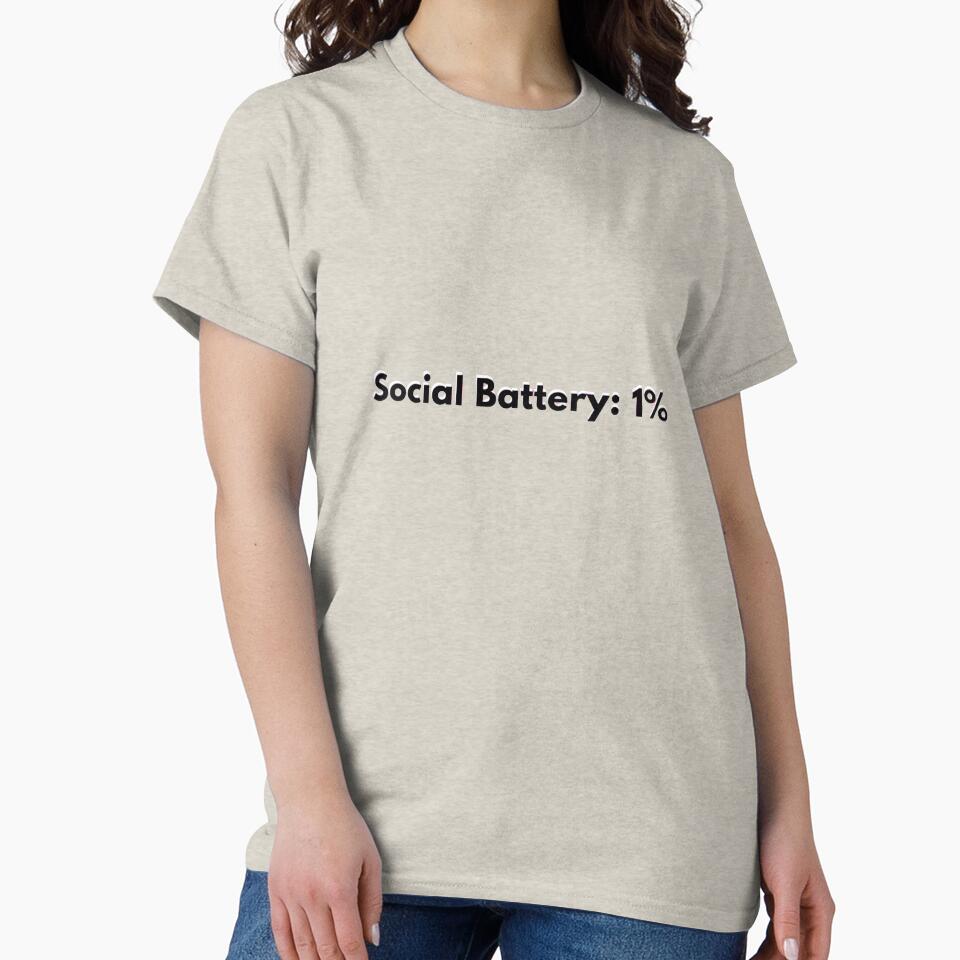 Funny Social Battery Low Sticker by Soulbalancein
