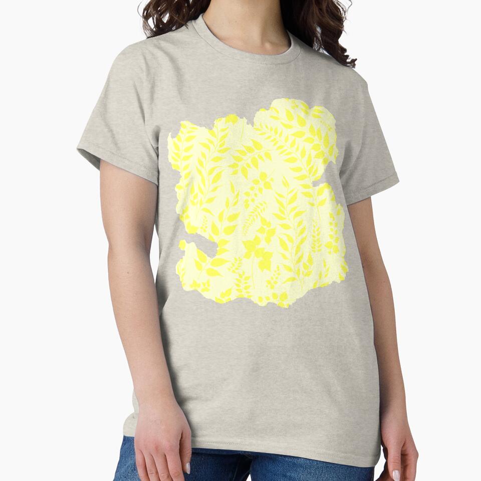 Greenery Botanical Print Yellow Leaves by SilverPegasus