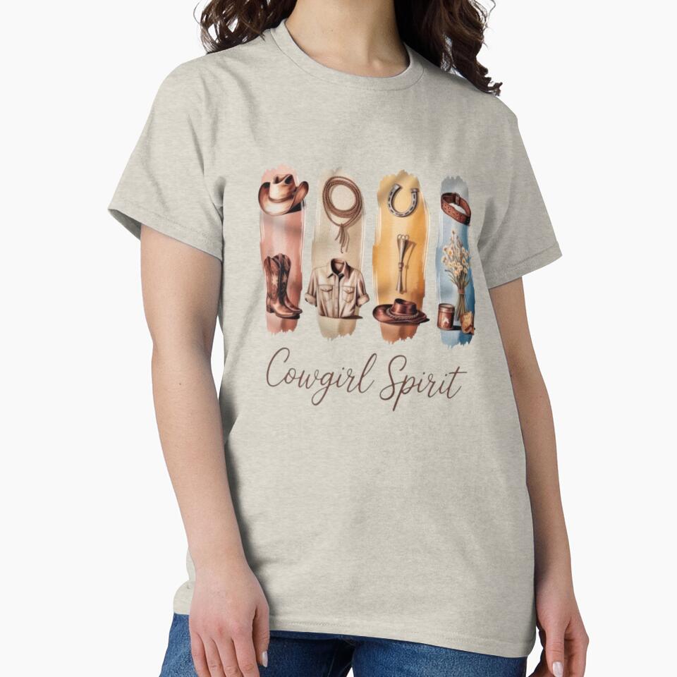 Western Cowgirl Sprite – Boots, Hat, Horse & Cactus Rustic Desert Aesthetic by Bizertart