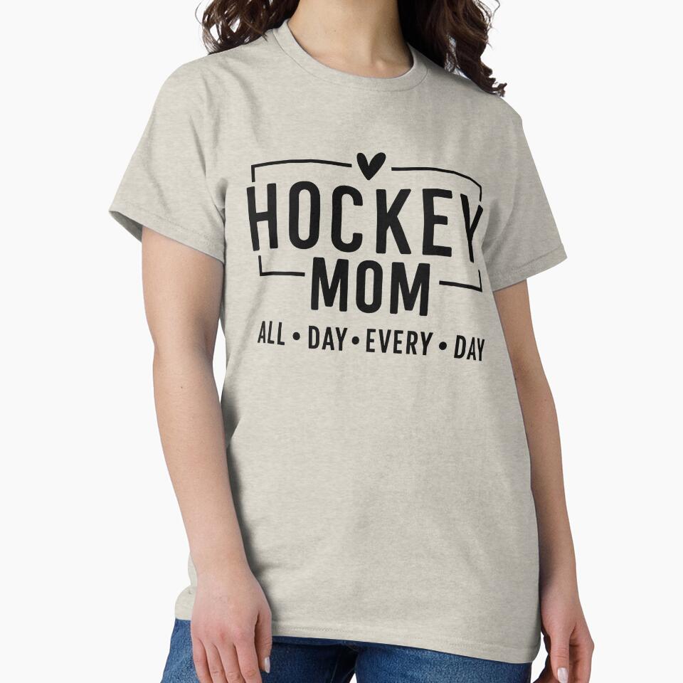 Hockey Mom All Day Every Day Game Day Vibes by JaidaBruen