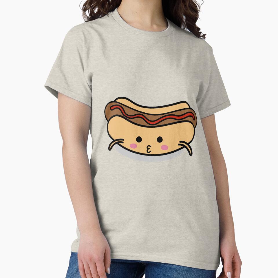 Funny Kawaii Hot Dog - Street Food Lover Gift Idea by CutestShopEver