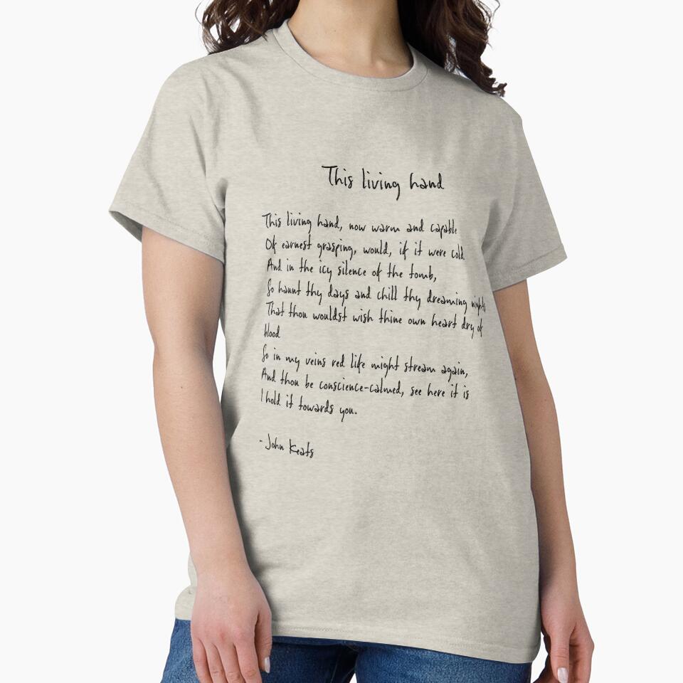 This living hand by John Keats Poem by FireflyStudi0s