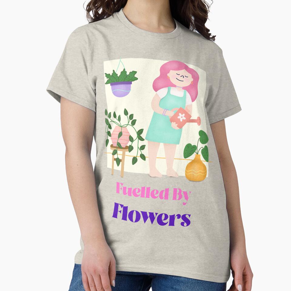 Fuelled By Flowers T Shirt by Bingley-Tees