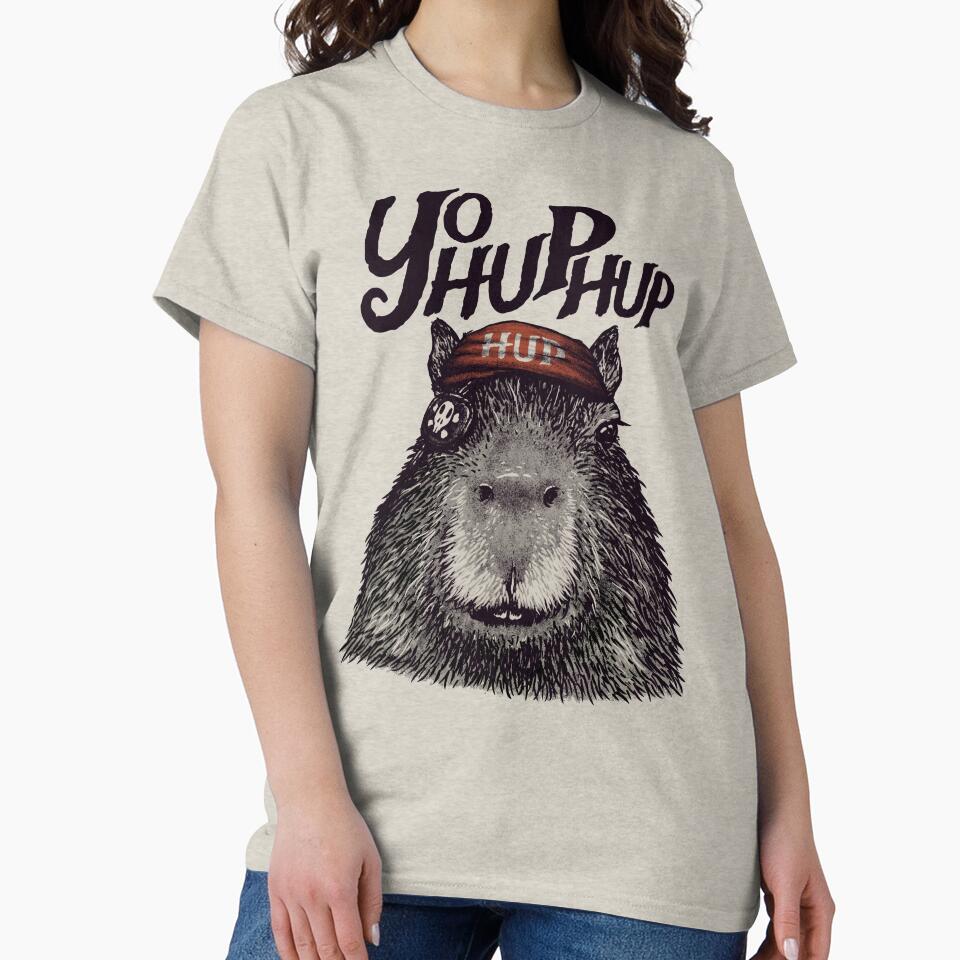 Capyrate - YoHupHup Pirate Capybara Yo Ho Ho Yohoho | His Name - Gort | Capy Yuzu | Pet Mat Bandana by Any Color Designs