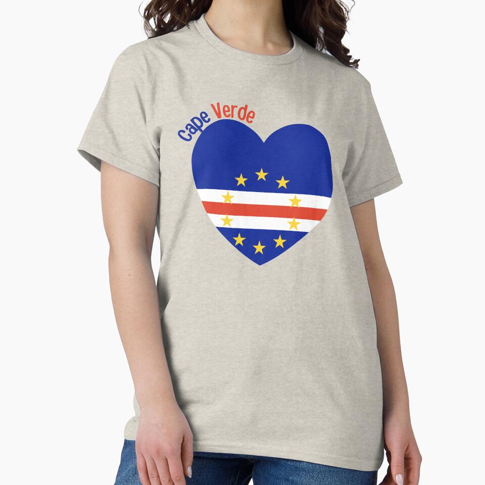 Cape Verde Flag Sticker | Cabo Verde Flag Vinyl Decal | Cape Verde Flag Water Bottle Decal | Cape Verdean Pride Laptop Sticker | Cabo Verde Pride Gift | Cape Verdean Gift Boxy T-Shirt by VainPro