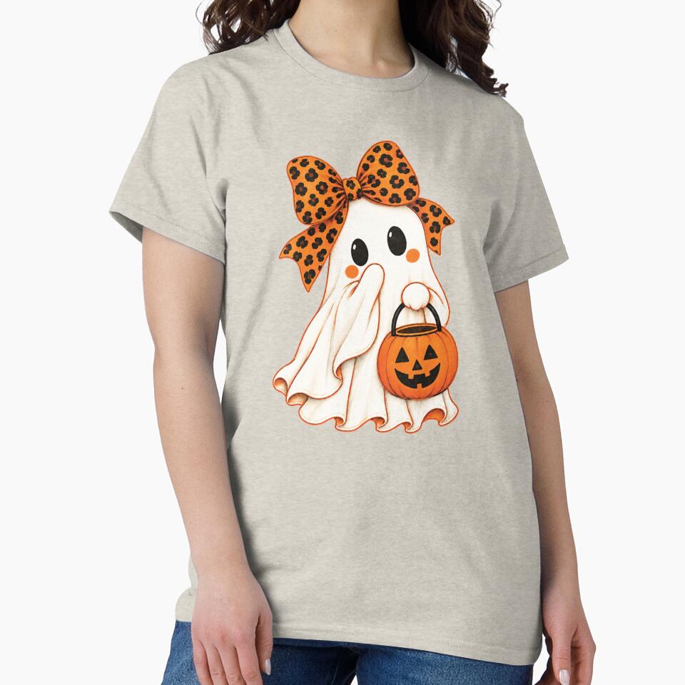 Preppy Halloween Ghost, Spooky Season, Cute Ghost Boo by KodiakMillyy