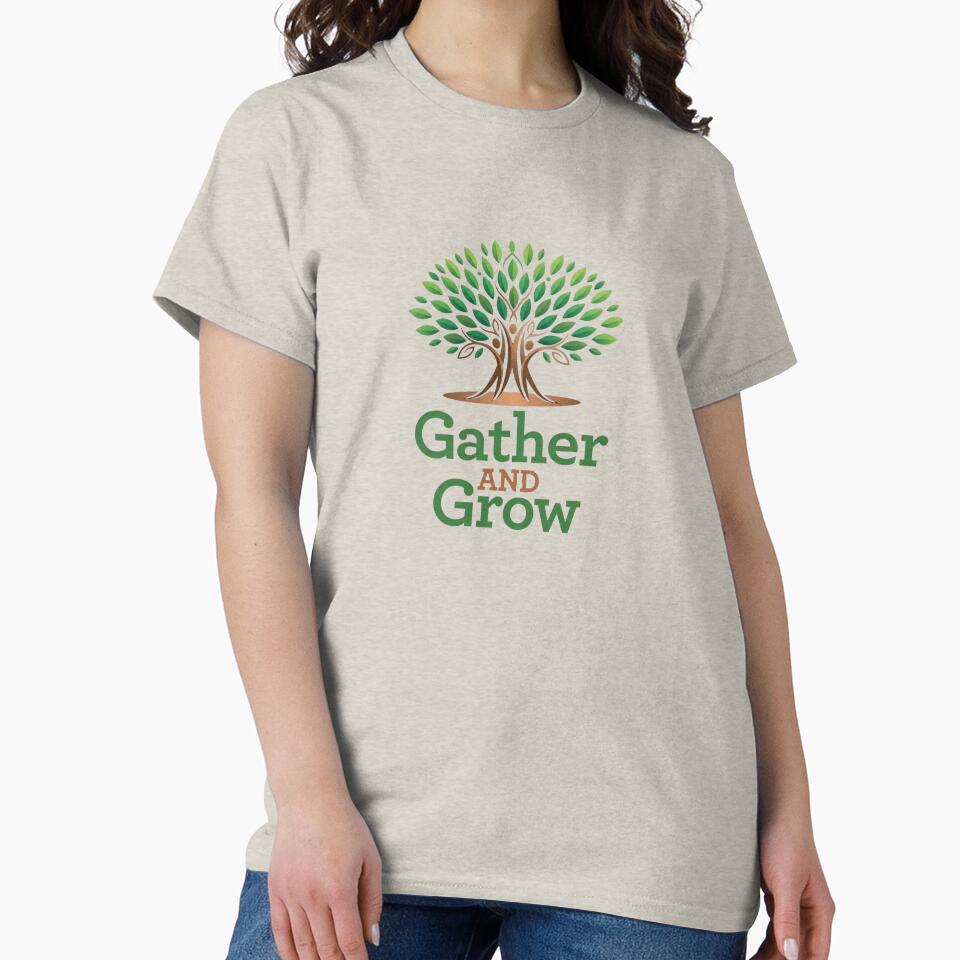 Gather and Grow Tree of Life - Community & Nature Logo by Mossypixels Unisex