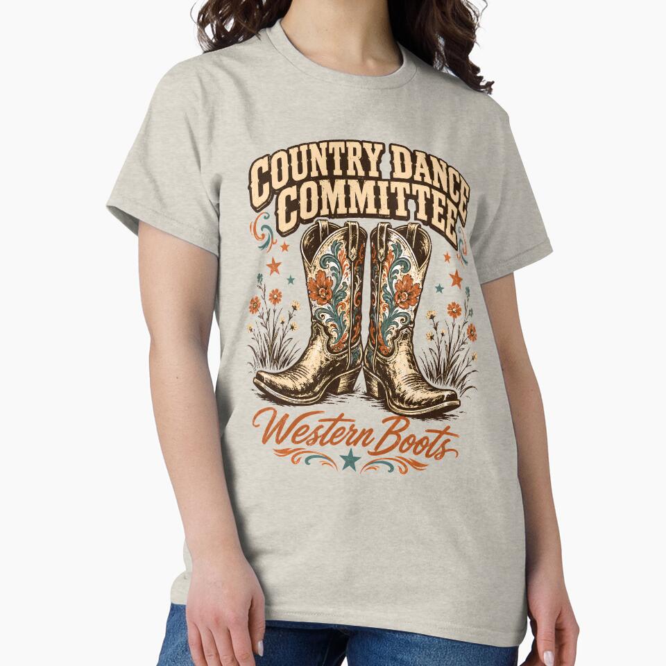 Country Dance Committee - Vintage Western Cowboy Boots by BumbleBloom7