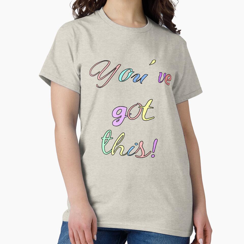 You've Got This! Cute Positive Affirmation Design in Pastel Colors by EndlessDoodles