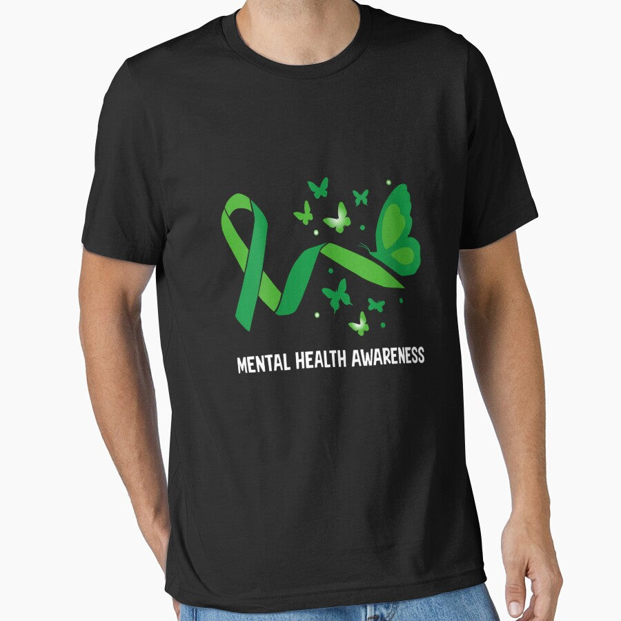 Mental Health Awareness Butterfly T-Shirt by VioraShopNow