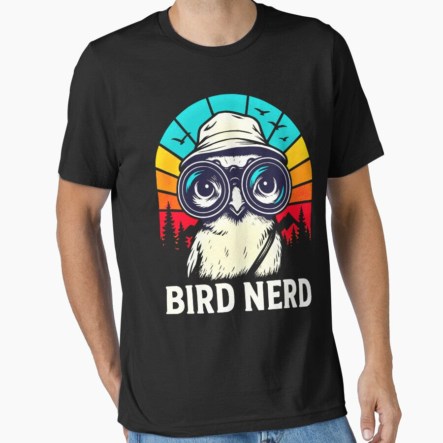 Bird Nerd Shirt Birdwatching Ornithologist Birder Funny by DopeSnag Originals | Art T Shirts Apparel Prints