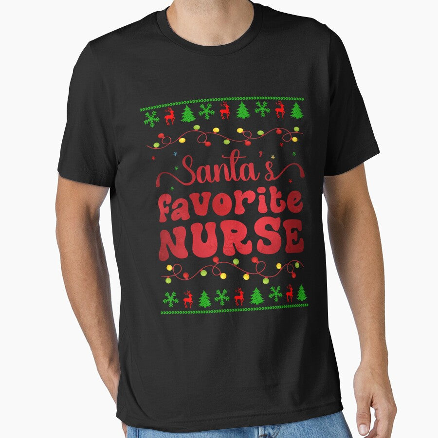 Santa's Favorite Nurse Funny Christmas Family Nursing by Be Cool (5.0) ⭐⭐⭐⭐⭐