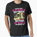 Funny Trucker Wife Truckers Wife by Rasu Art