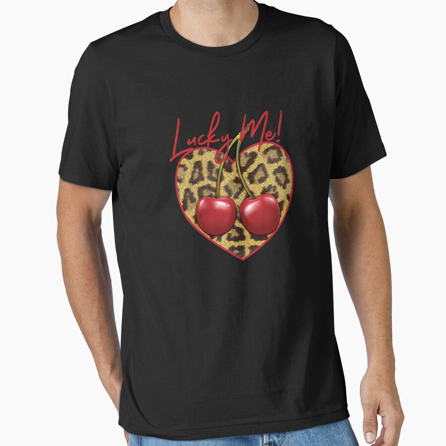 Leopard Print Heart Cherry by PMSNshop