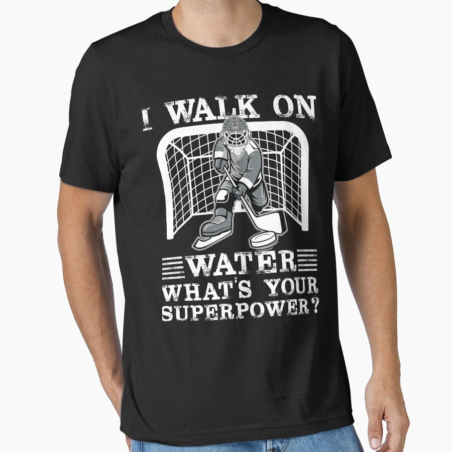 I Walk On Water Ice Hockey Gift by rifatart