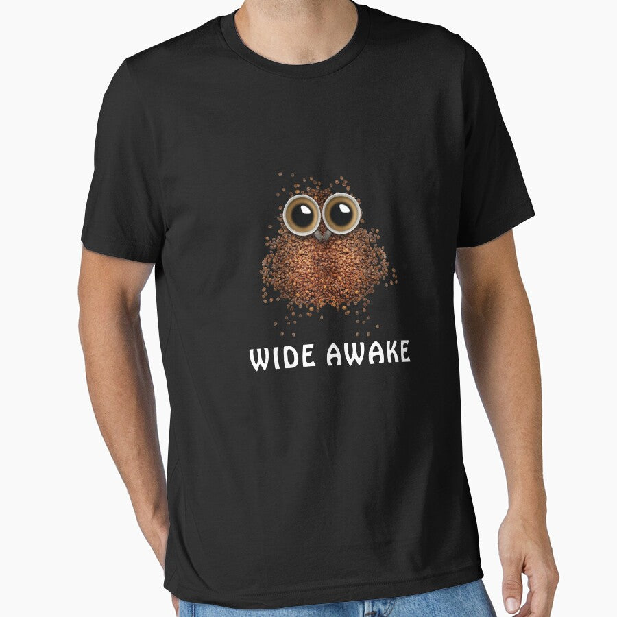 Wide Awake - funny coffee owl by Jey-Blue
