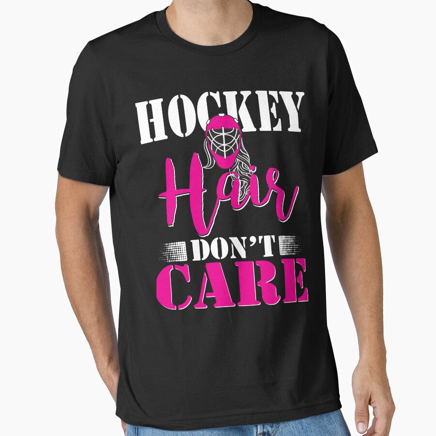 Hockey Hair Don't Care Ice Hockey by rifatart