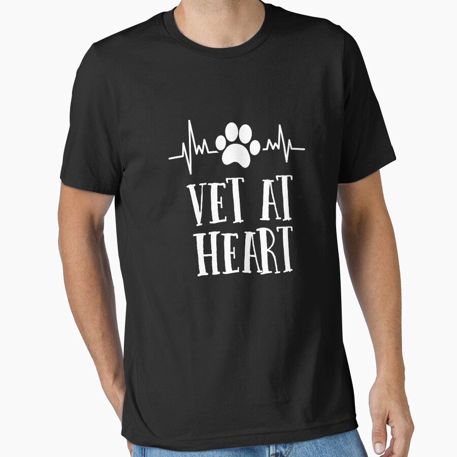 Vet At Heart Dog Doctor Veterinarian Nurse Vet Tech Student by 14thFloor