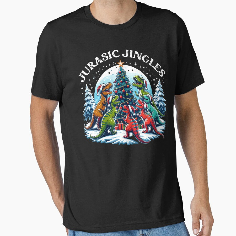 Prehistoric Holiday Gathering - Jurasic Jingles by Quirky Shirts