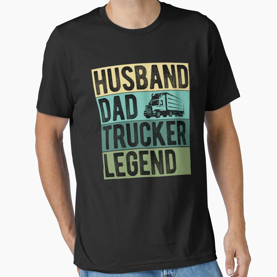Husband Dad Trucker Legend by Trendscape