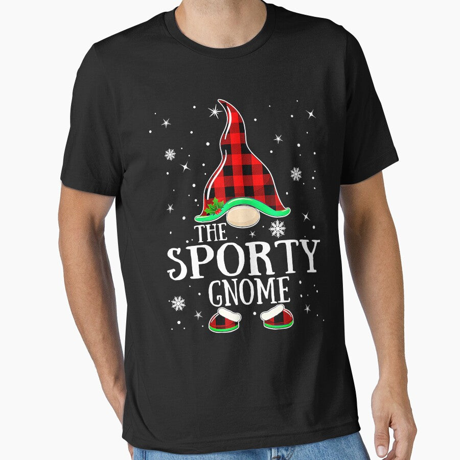 Sporty Gnome Buffalo Plaid Matching Family Christmas Pajama by JonathanJeffrey
