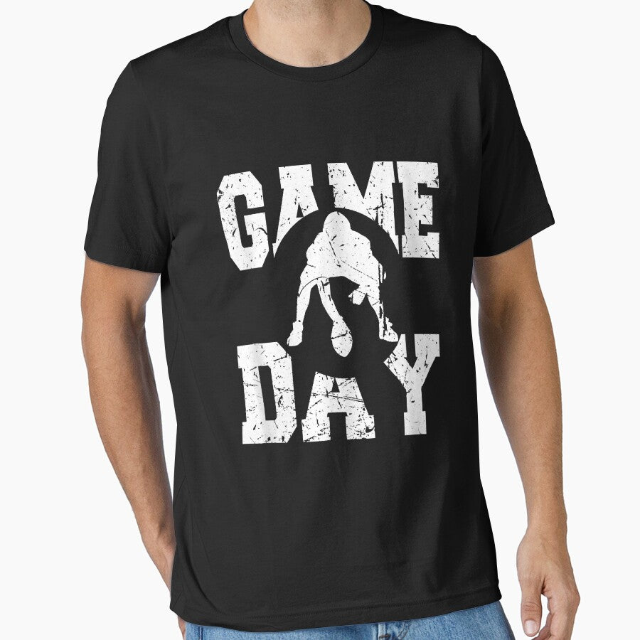 Vintage Football Game Day Footballer by CristonIrving