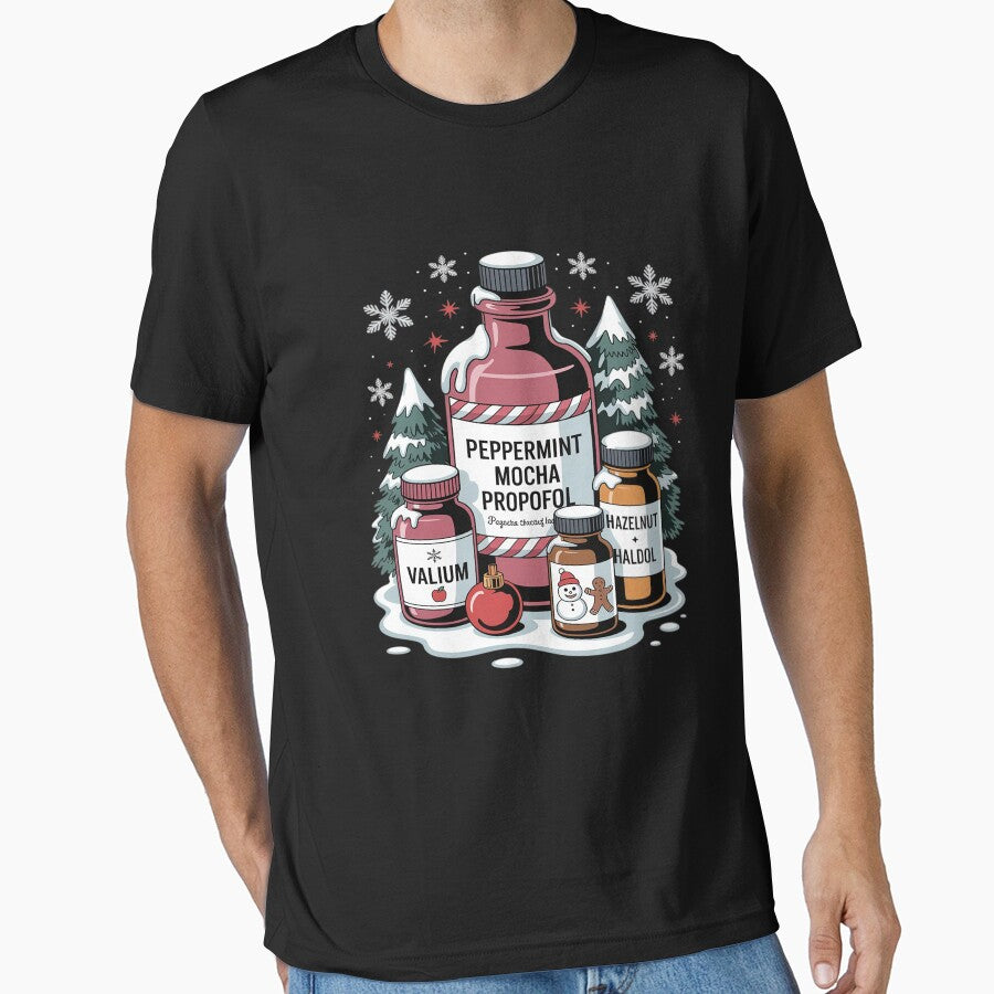 Funny Peppermint Mocha Propofol ER ED ICU RN Nurse Christmas by Jadiantukora