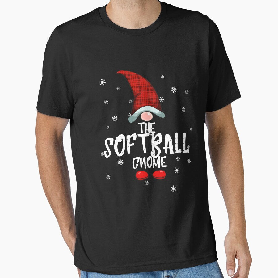 Softball Gnome Family Christmas Pajama Softball Gnome Gear by DynamicDesign