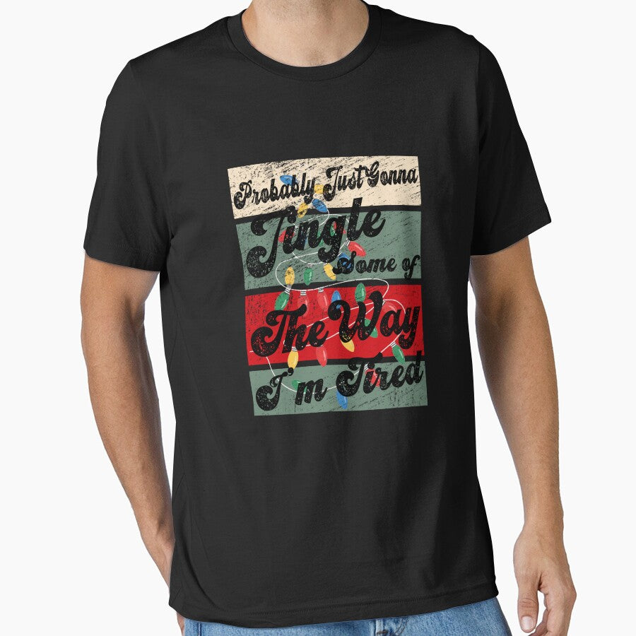 Retro Funny Christmas Lights Shirt I'm Tired by LashondaGreen89