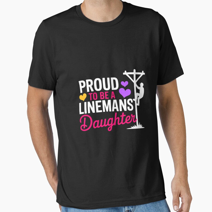 Proud To Be a Linemans Daughter Lineman Gifts by portcrysral