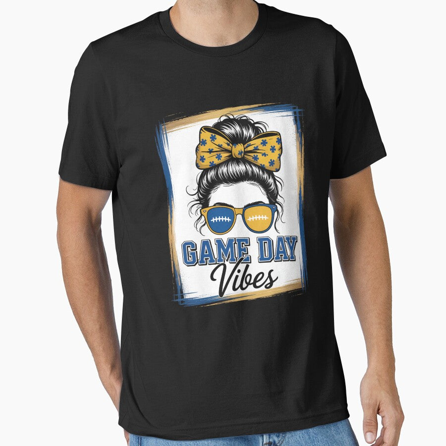 Game Day Vibes Football Leopard by StephenDDArt
