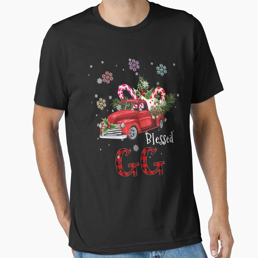 Blessed gg Christmas Red Truck Gift For Grandma by ainegonza