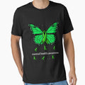 Green Ribbon Butterfly Women's Mental Health Awareness Gear by DynamicDesign