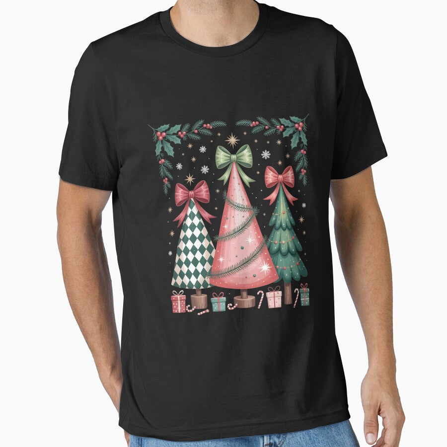 Christmas Tis The Season Coquette Bow Christmas Tree by Turbotine