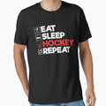 Eat Sleep Hockey Repeat: Funny Hockey Player Hockey Coach Lover by Adexyl