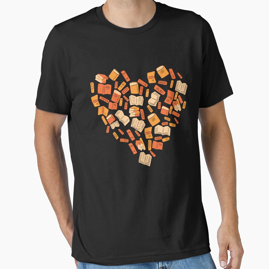 Books Heart Bibliophile Bookworm Book Lover Book Valentine Gear by DynamicDesign