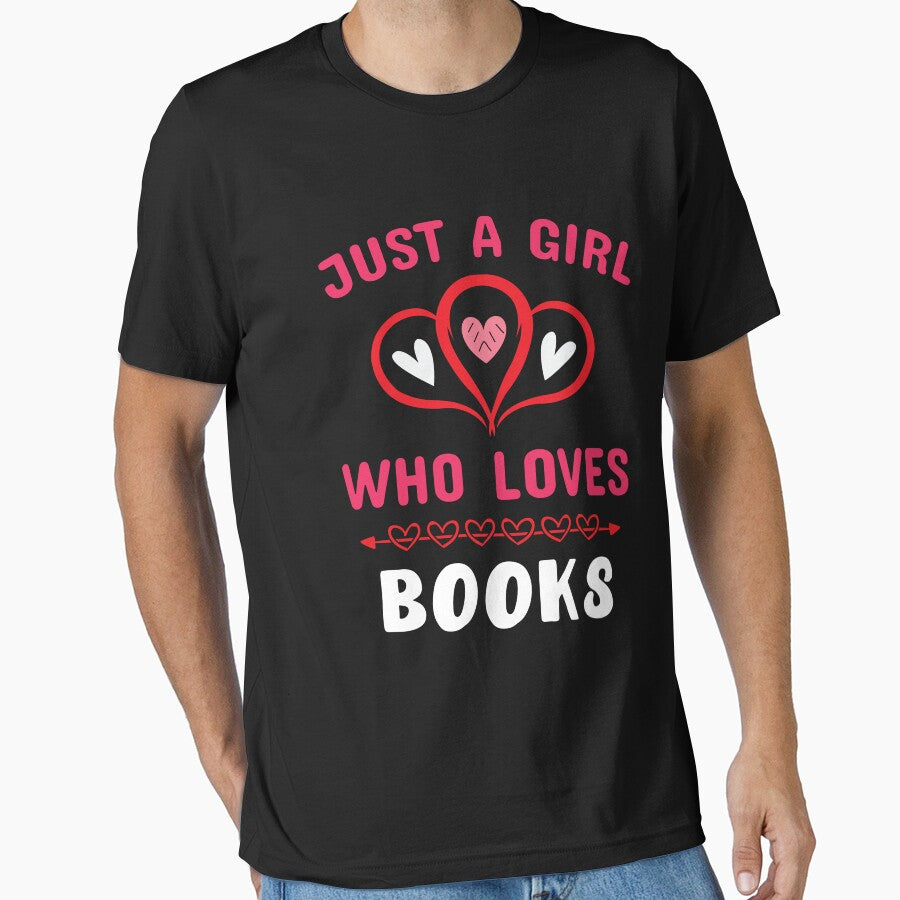 Reading  Addict  Saying ,Just  Girl Who Loves Books by remonss