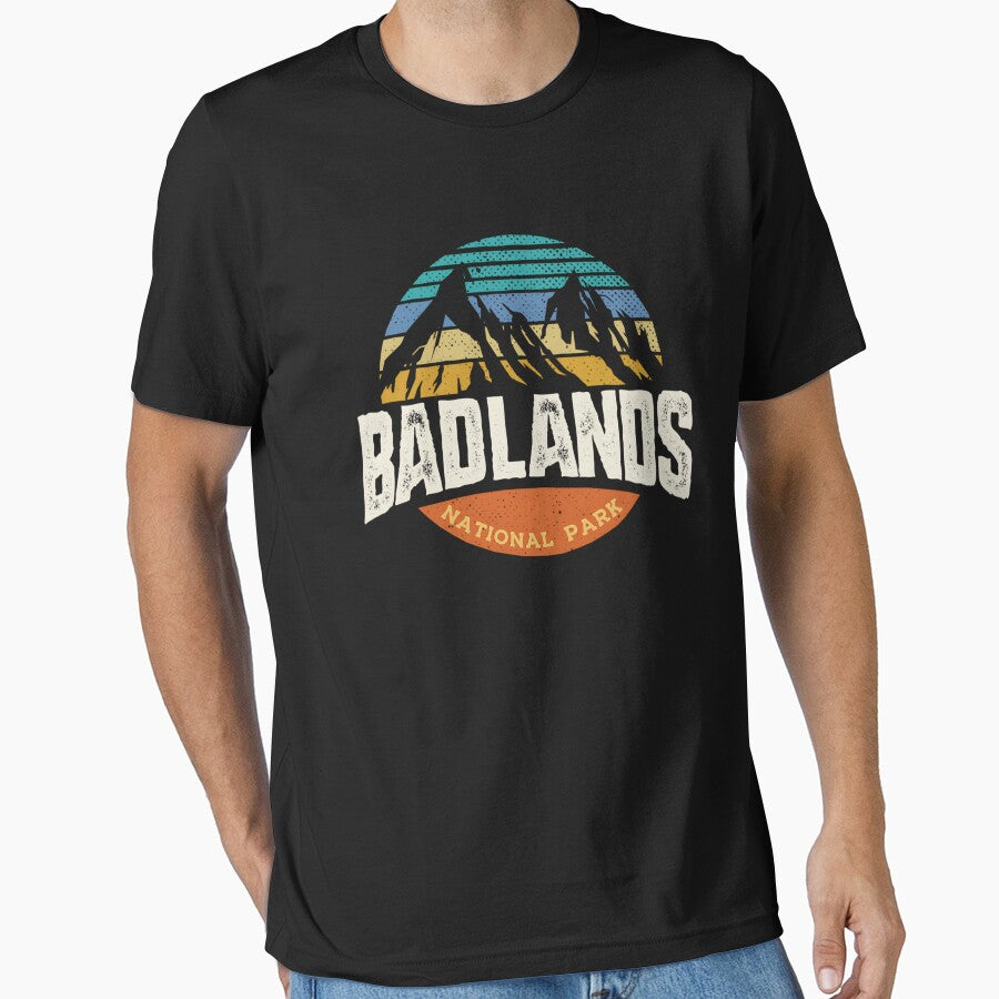 Badlands National Park Vintage Mountain Sunset by Sashakis