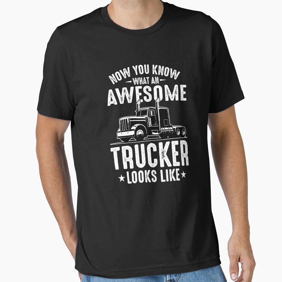 Awesome Trucker Looks Like Big Rig Semi Trailer Truck Driver Gift by GardNewerd