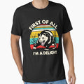 Retro First of All I'm A Delight Funny Saying Sarcastic Opossum by gear-posters